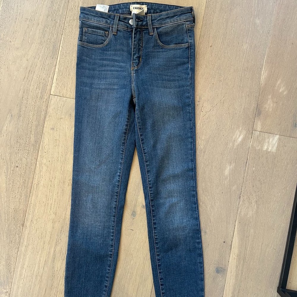 LAgence skinny blue denim